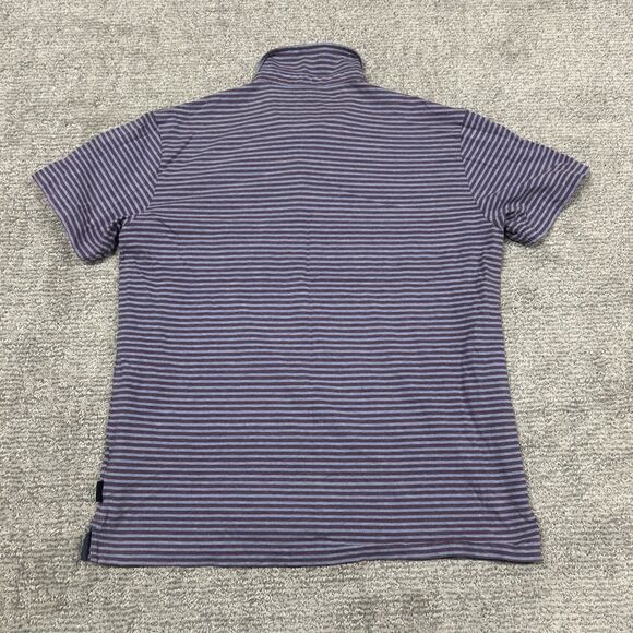 Patagonia Squeaky Clean Polo Shirt Mens Large Striped Organic Cotton 52776 - Picture 7 of 9